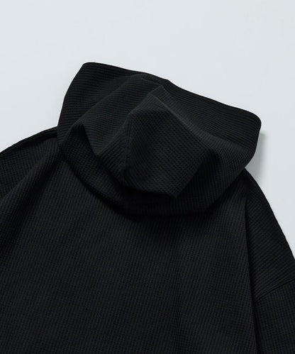 抽繩 科技風 口袋 拉鍊 保暖尼龍 連帽外套