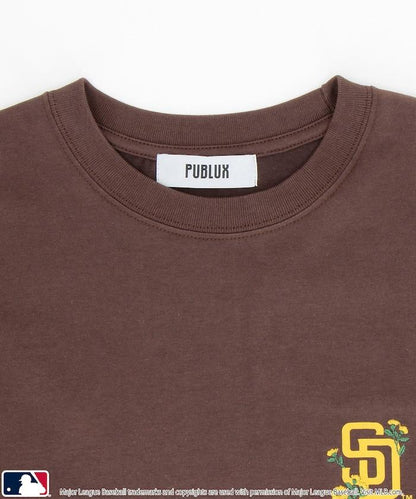 MLB 聯名款 小花刺繡 點綴設計 T恤