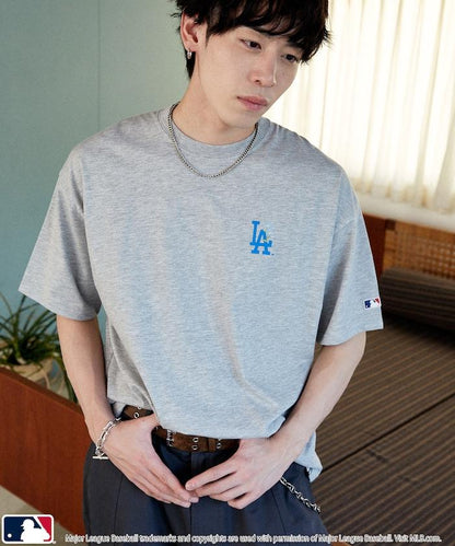 MLB 聯名款 小花刺繡 點綴設計 T恤