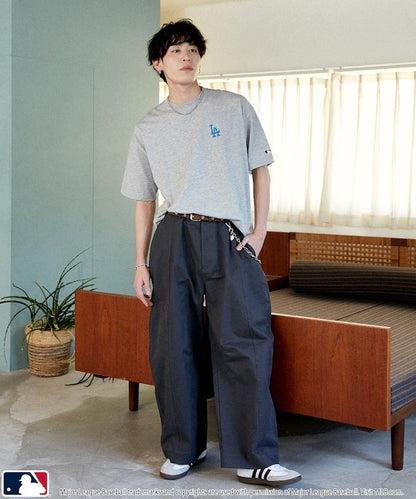 MLB 聯名款 小花刺繡 點綴設計 T恤