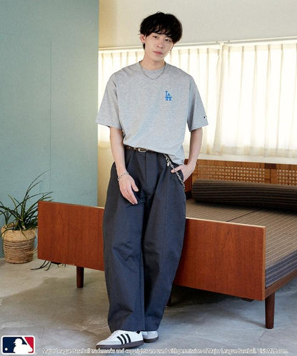 MLB 聯名款 小花刺繡 點綴設計 T恤