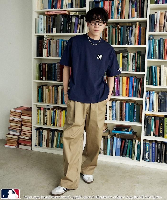 MLB 聯名款 小花刺繡 點綴設計 T恤