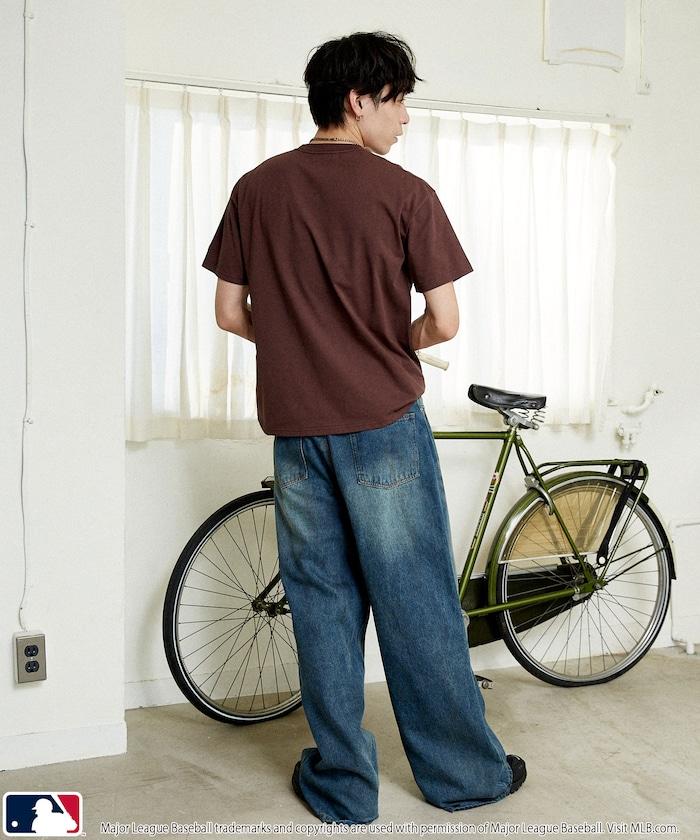 MLB 聯名款 小花刺繡 點綴設計 T恤