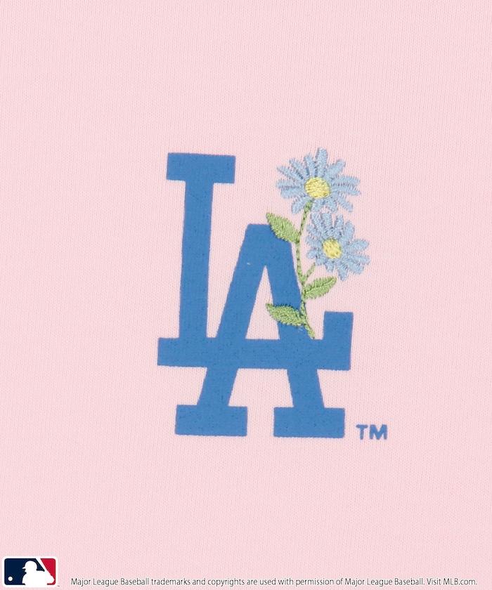 MLB 聯名款 小花刺繡 點綴設計 T恤