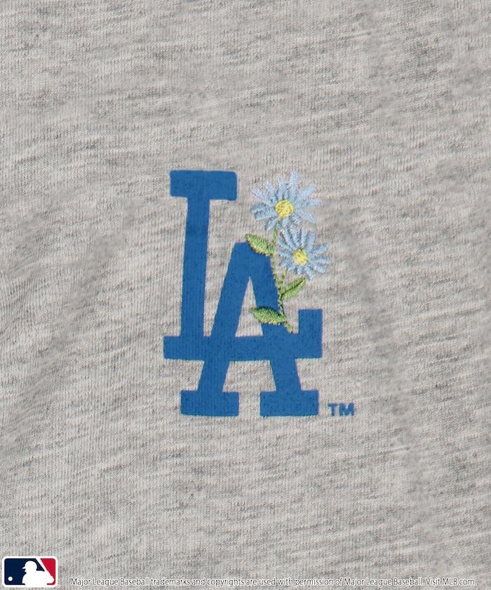 MLB 聯名款 小花刺繡 點綴設計 T恤