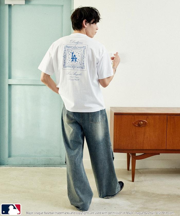 聯名 MLB 後背頭巾印花 T恤