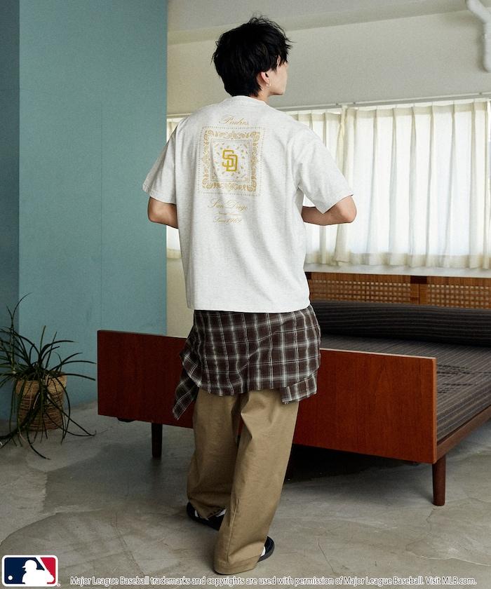 聯名 MLB 後背頭巾印花 T恤