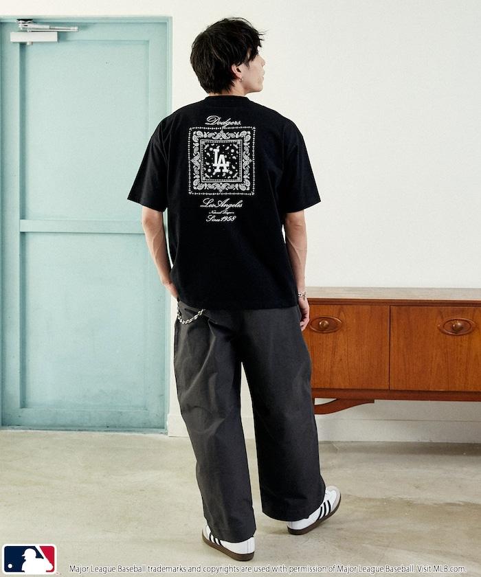 聯名 MLB 後背頭巾印花 T恤