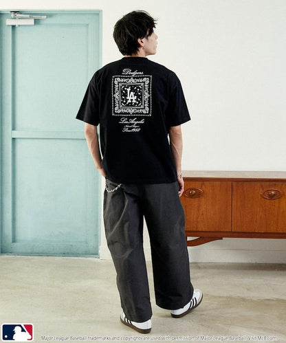 聯名 MLB 後背頭巾印花 T恤