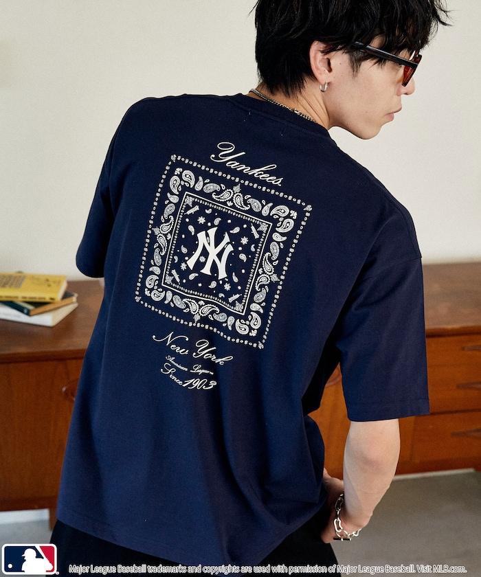 聯名 MLB 後背頭巾印花 T恤