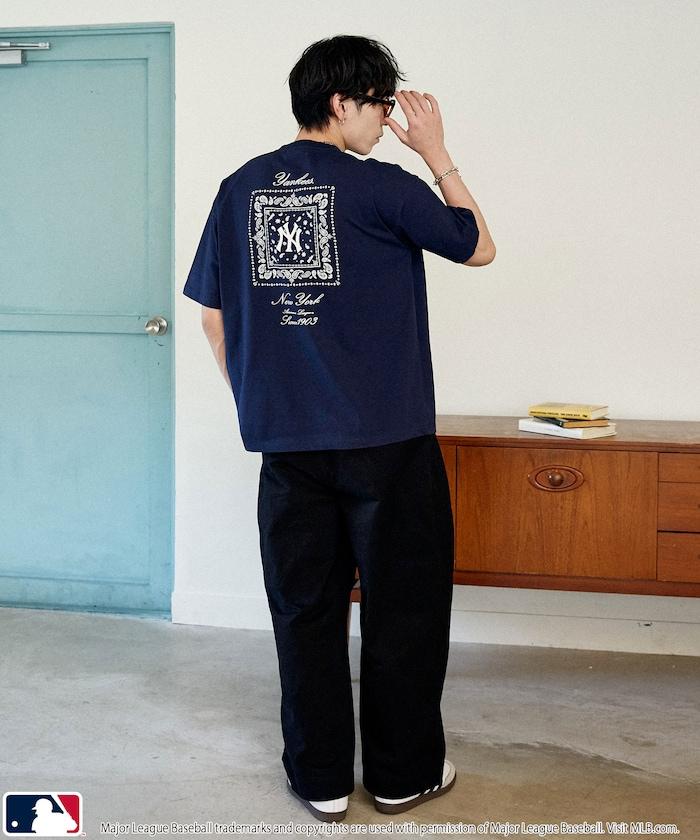 聯名 MLB 後背頭巾印花 T恤