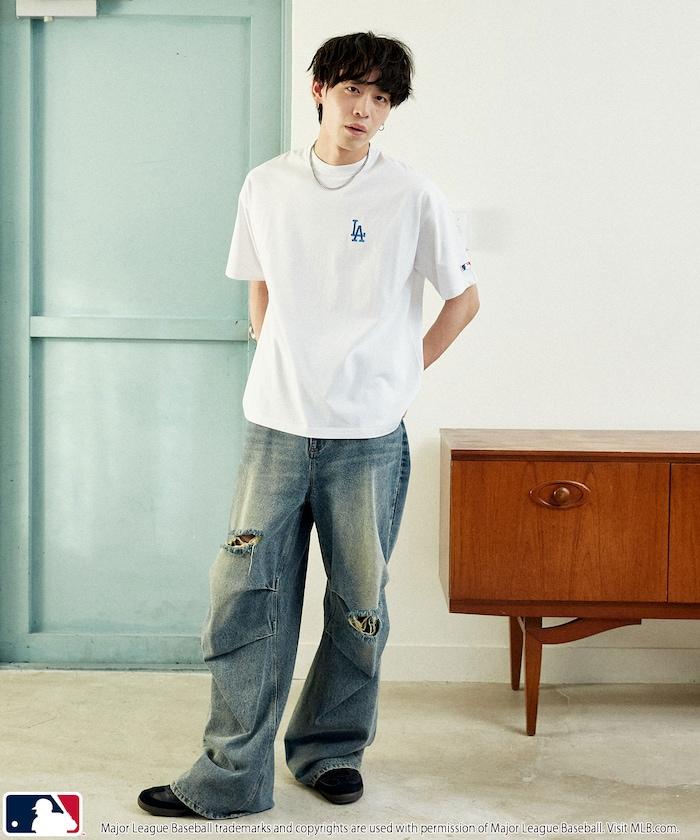 聯名 MLB 後背頭巾印花 T恤