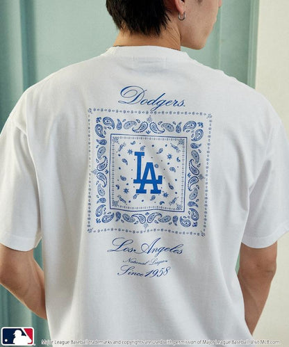 聯名 MLB 後背頭巾印花 T恤