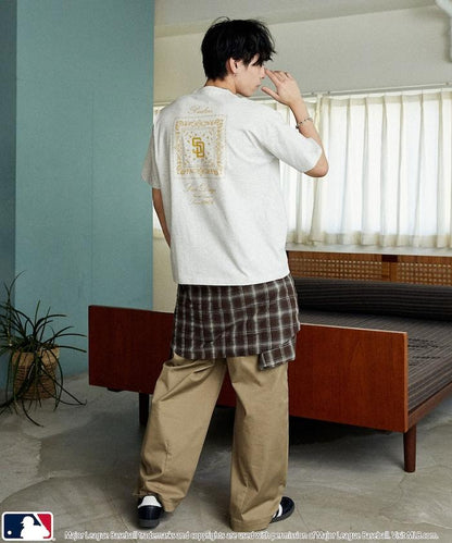 聯名 MLB 後背頭巾印花 T恤