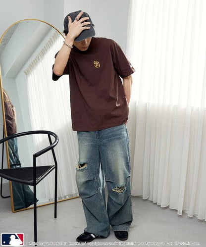 聯名 MLB 後背頭巾印花 T恤