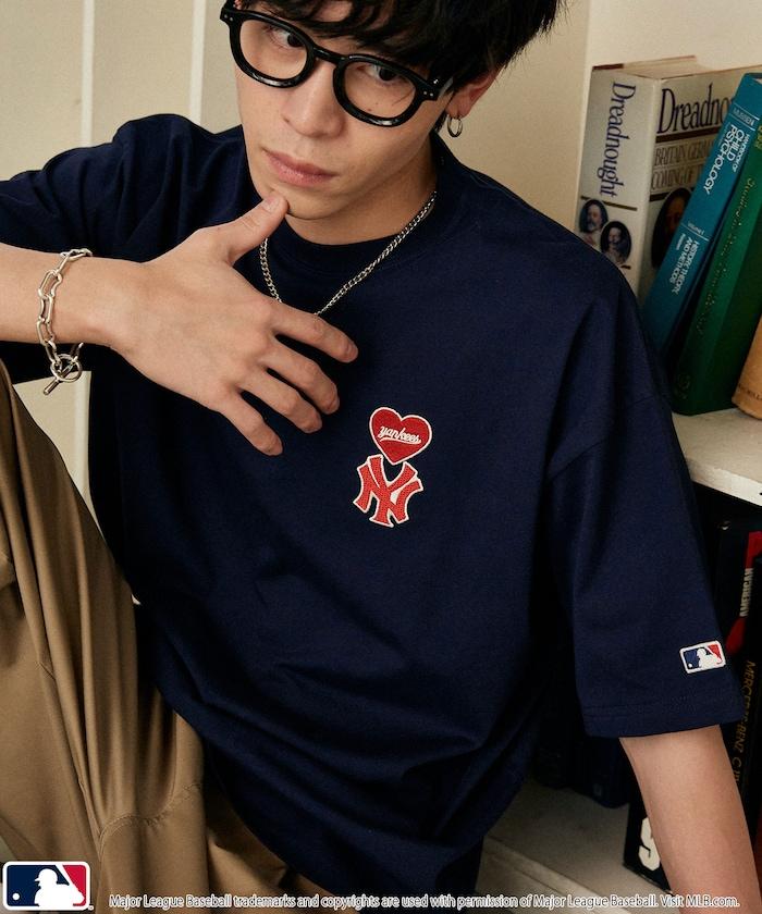 聯名款 MLB 單點心形圖案 T恤