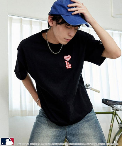 聯名款 MLB 單點心形圖案 T恤