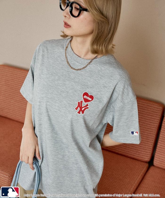 聯名款 MLB 單點心形圖案 T恤