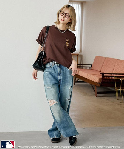 聯名款 MLB 單點心形圖案 T恤