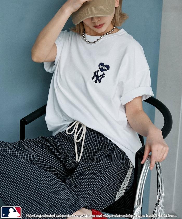 聯名款 MLB 單點心形圖案 T恤