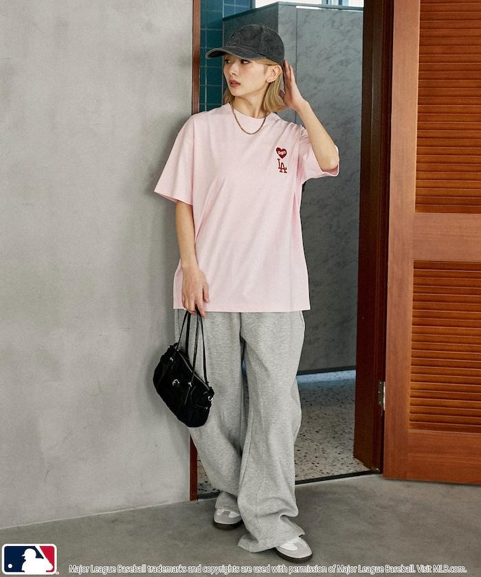 聯名款 MLB 單點心形圖案 T恤