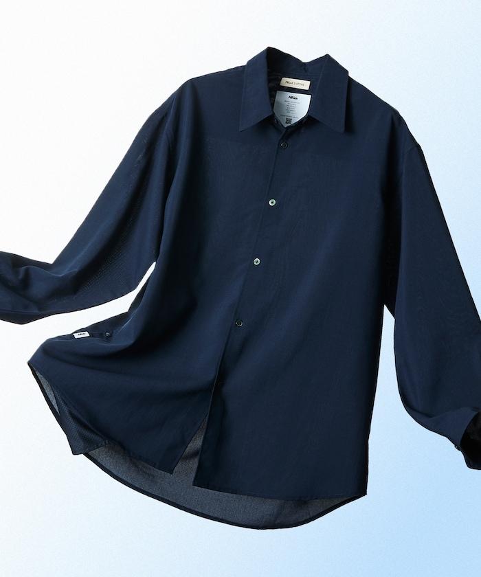 AiRide/エアライド 寬鬆版 常規領 可收納 吸水速幹 防紫外線 長袖襯衫