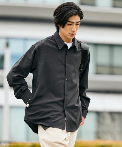 AiRide/エアライド 寬鬆版 常規領 可收納 吸水速幹 防紫外線 長袖襯衫