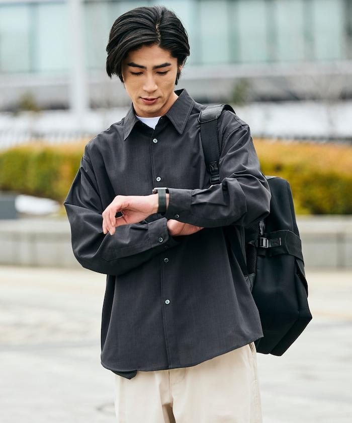 AiRide/エアライド 寬鬆版 常規領 可收納 吸水速幹 防紫外線 長袖襯衫