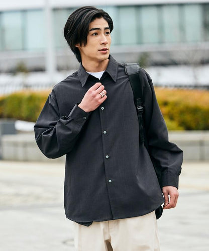 AiRide/エアライド 寬鬆版 常規領 可收納 吸水速幹 防紫外線 長袖襯衫