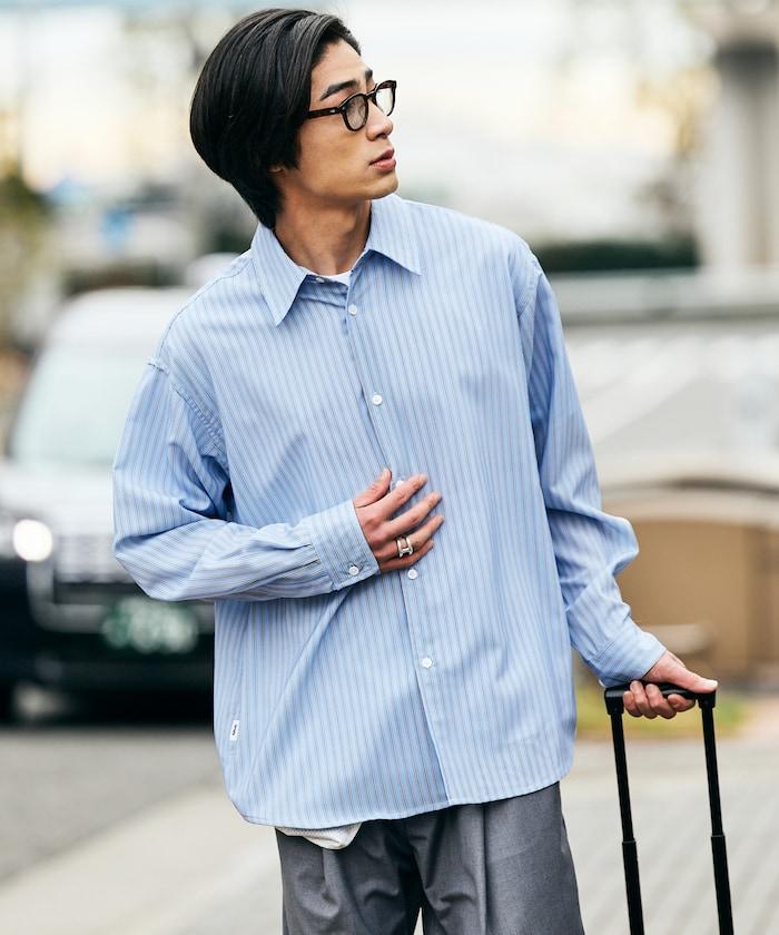 AiRide/エアライド 寬鬆版 常規領 可收納 吸水速幹 防紫外線 長袖襯衫