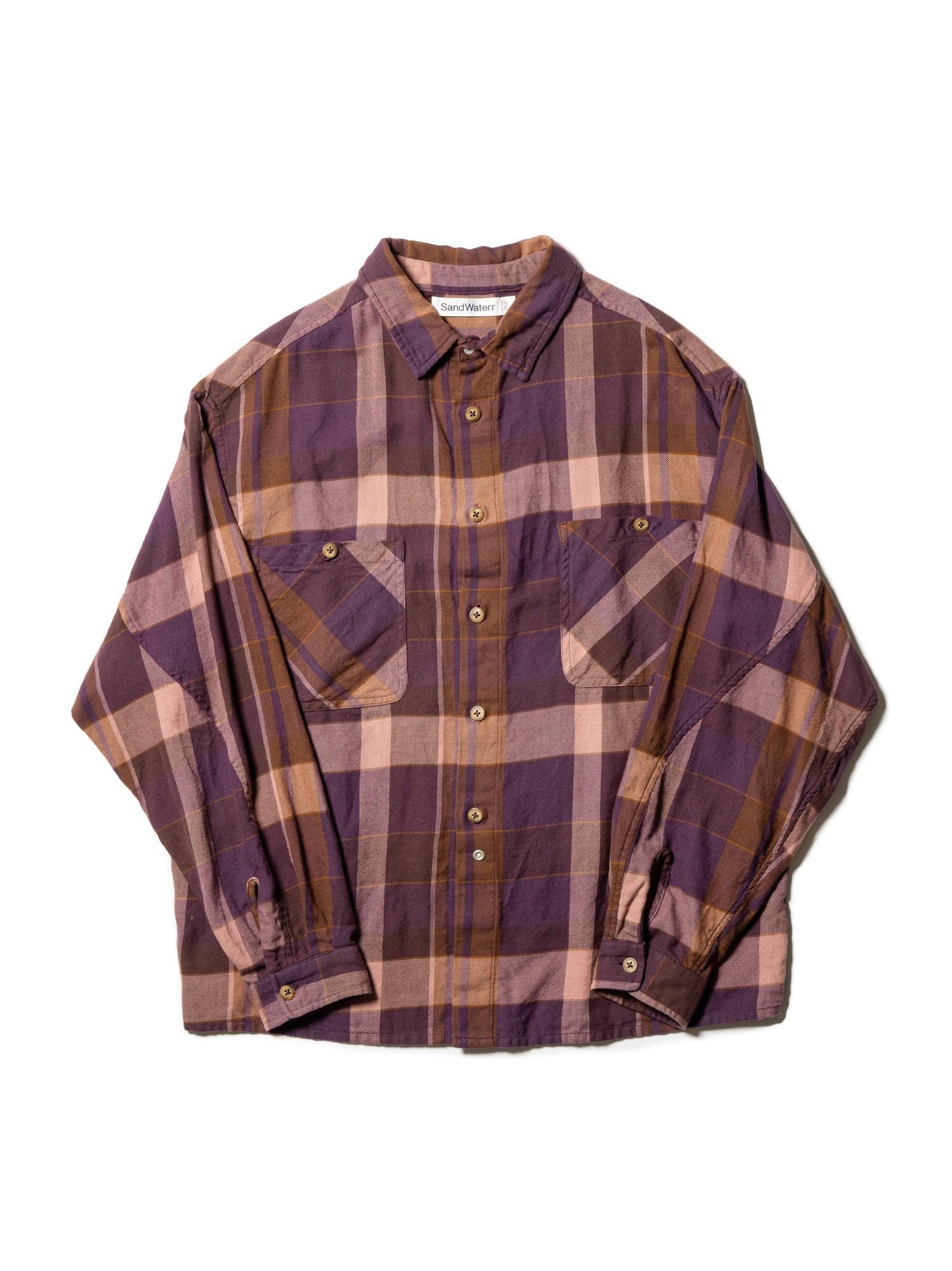 CRAFTED WORK SHIRTS / INIDIA COTTON FLANNEL MADRAS 襯衫