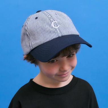 細條紋拼色棒球帽