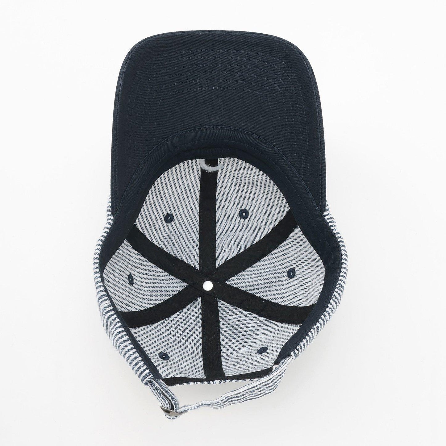 細條紋拼色棒球帽