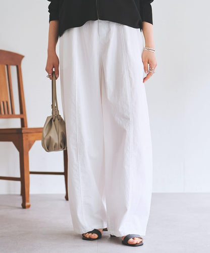 棉質彎刀版型褲子