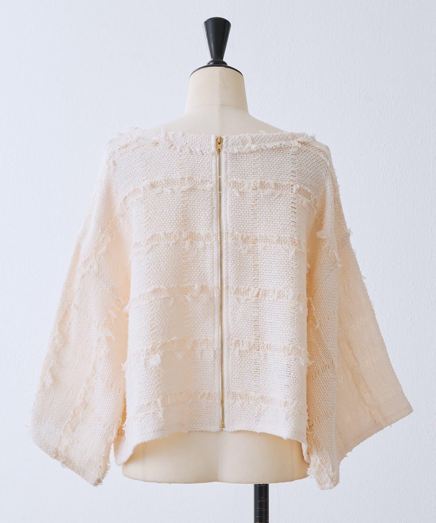 格紋流蘇套頭上衣