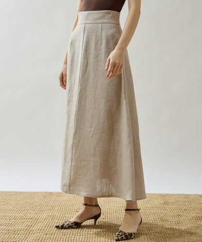 Drawing Numbers 重磅亞麻傘擺半身裙