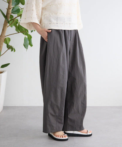 棉質彎刀版型褲子