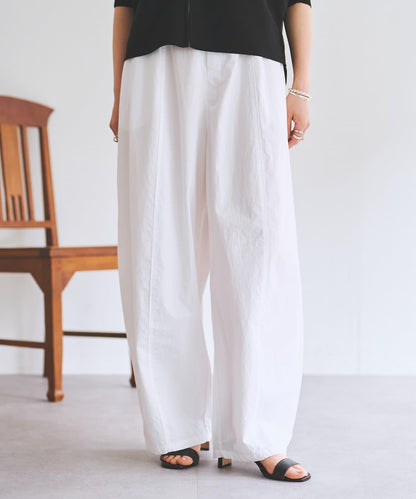 棉質彎刀版型褲子