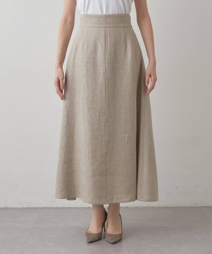 Drawing Numbers 重磅亞麻傘擺半身裙