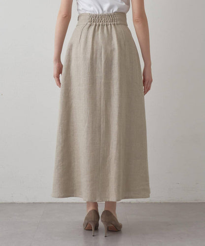 Drawing Numbers 重磅亞麻傘擺半身裙