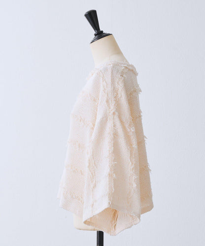 格紋流蘇套頭上衣