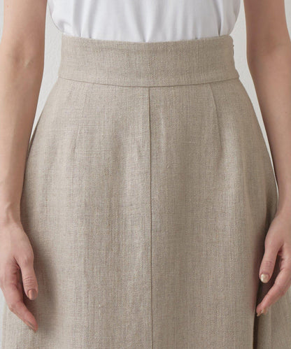 Drawing Numbers 重磅亞麻傘擺半身裙