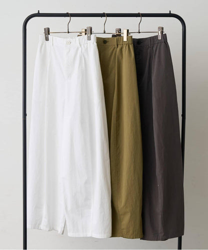 棉質彎刀版型褲子