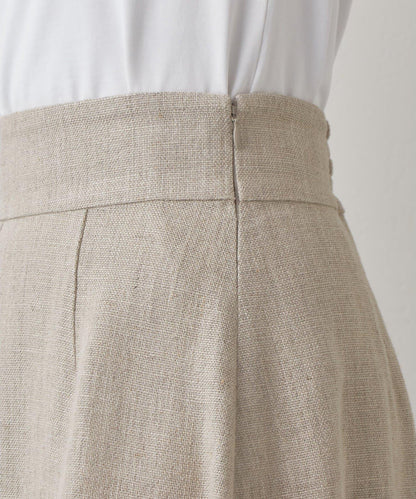 Drawing Numbers 重磅亞麻傘擺半身裙