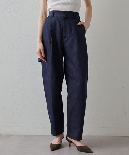 Drawing Numbers 棉麻牛仔工裝褲