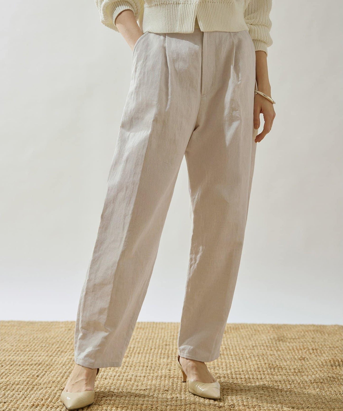 Drawing Numbers 棉麻牛仔工裝褲