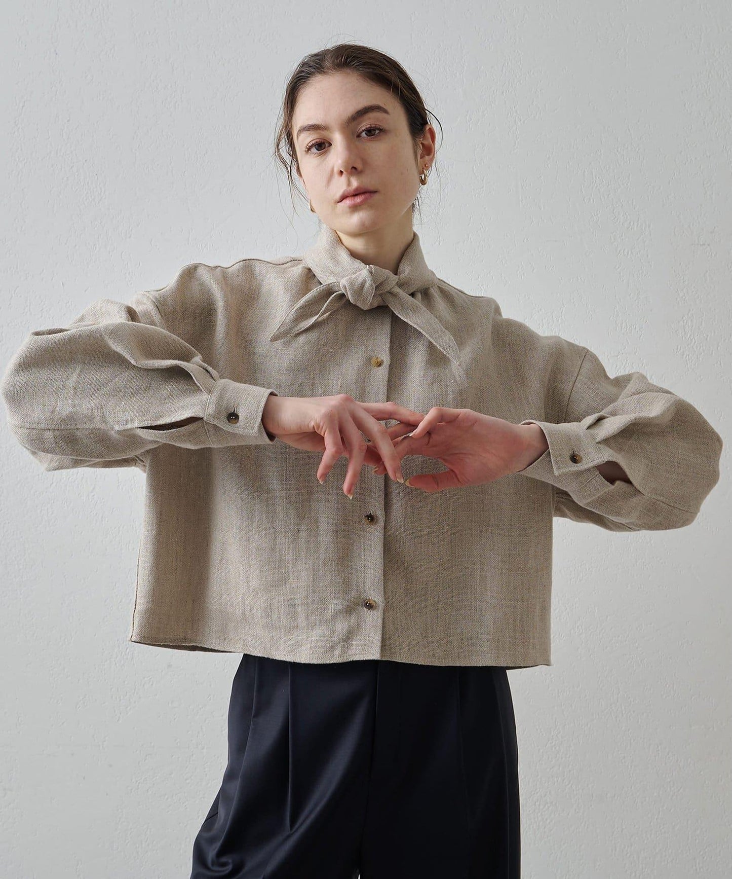 Drawing Numbers 重磅亞麻面料上衣