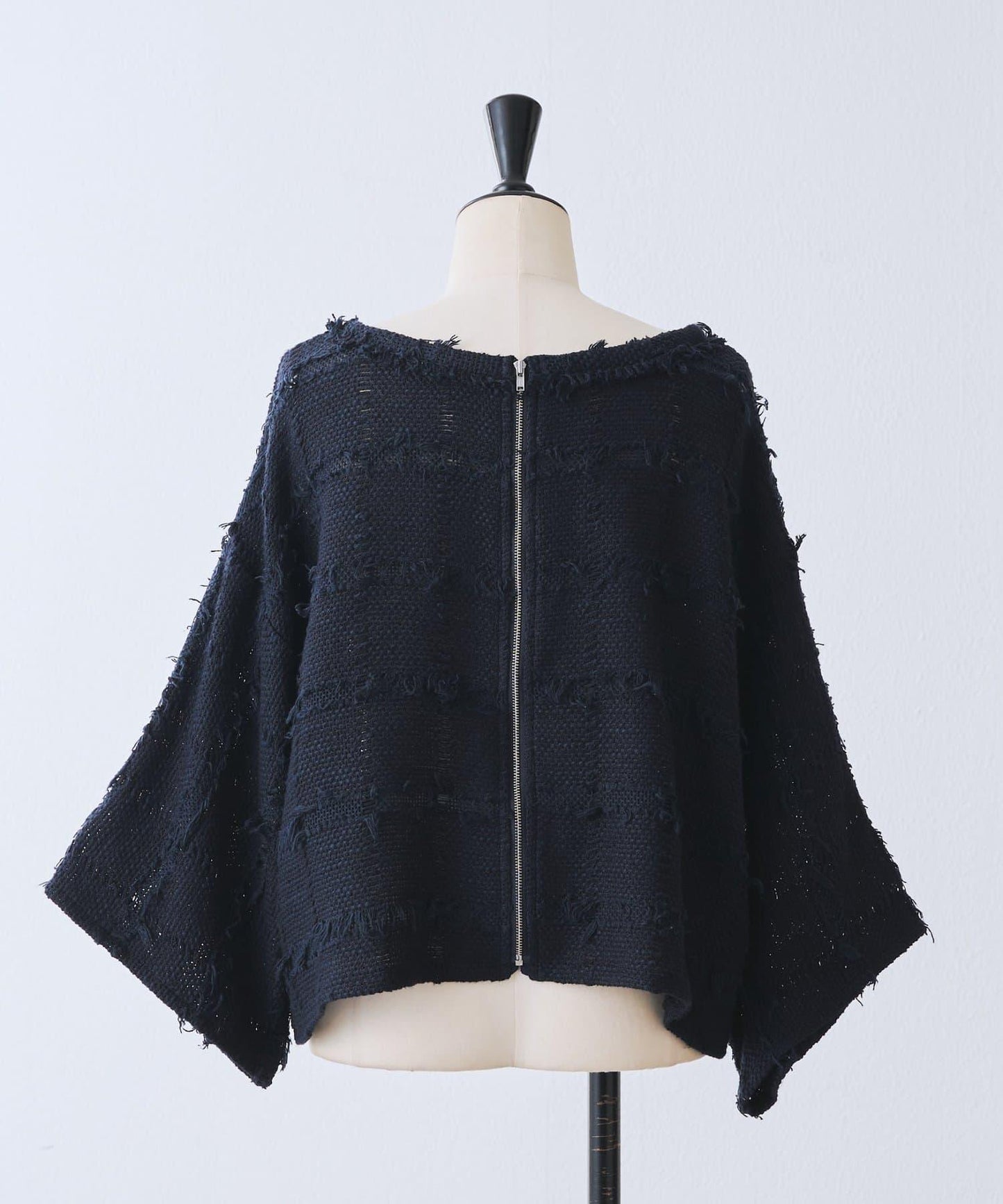 格紋流蘇套頭上衣