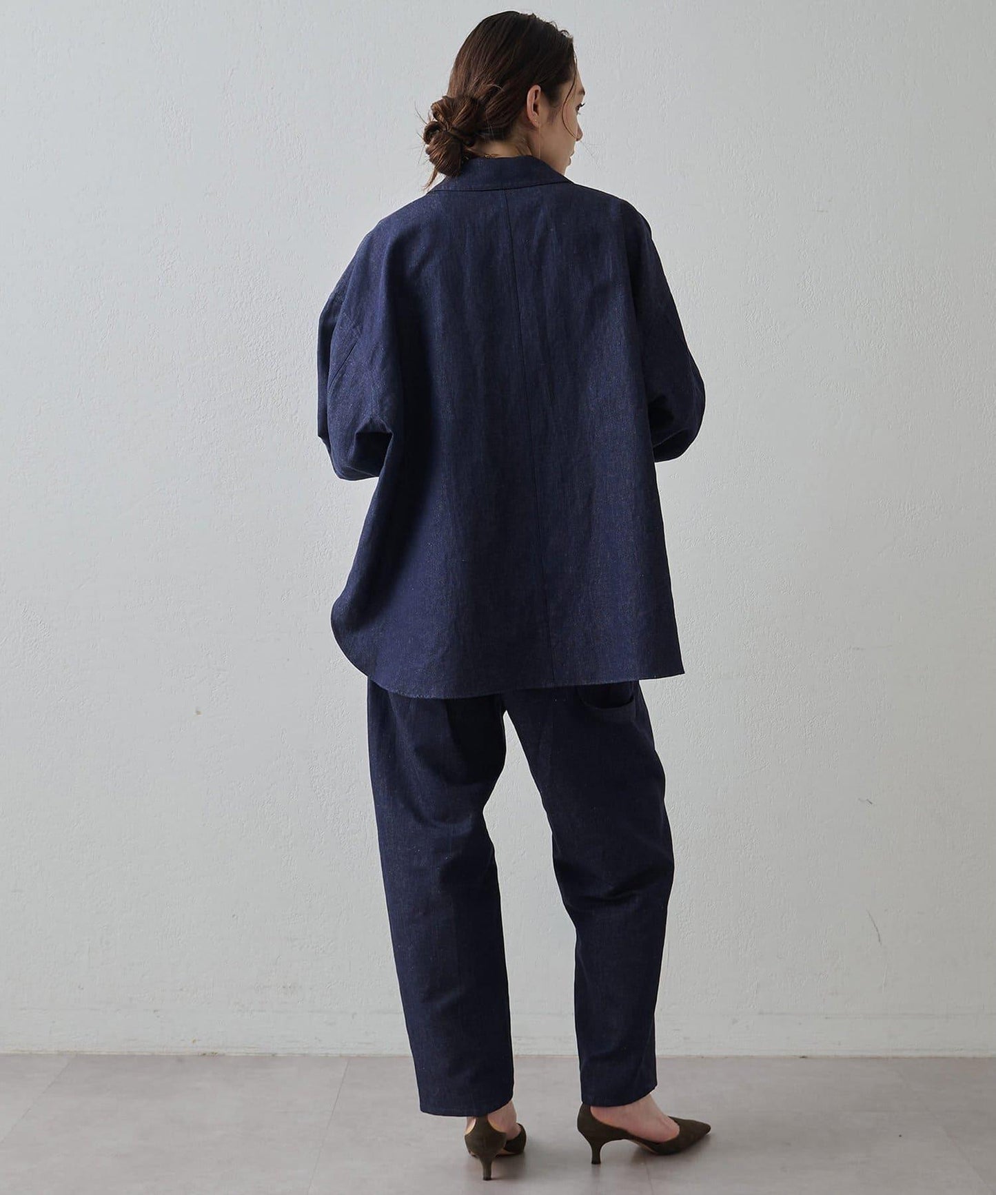 Drawing Numbers 棉麻牛仔工裝褲