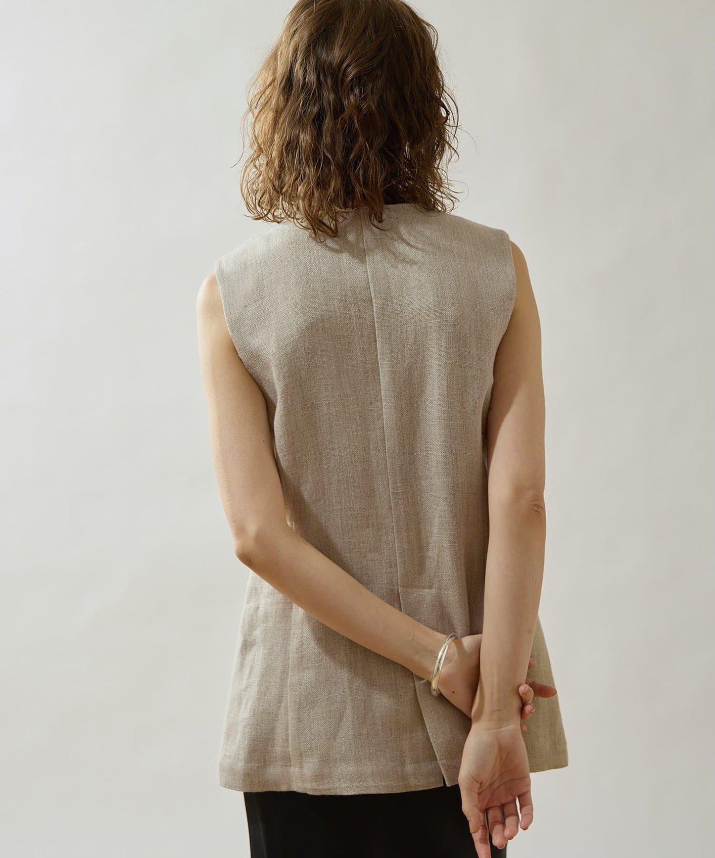 Drawing Numbers 重磅亞麻圓領馬甲